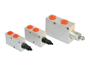 Single counterbalance valves with in line body